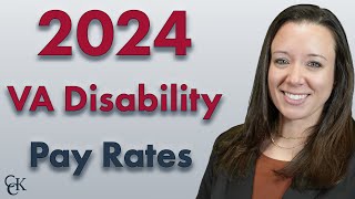 2024 VA Disability Pay Chart and Compensation Rates [upl. by Rez]