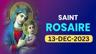 Saint Rosaire 🙏🏻 Mercredi🙏🏻December 13 2023 🙏🏻 Mystères Glorieux du Saint Rosaire 🙏🏻 French Rosary [upl. by Tessler]