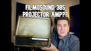 An Amplifier Made Out Of A FILM PROJECTOR Projector Amps History and Explanation [upl. by Pattison]