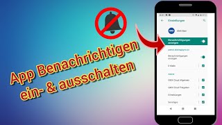 App Benachrichtigungen einschalten amp ausschalten Anleitung für Android Handy [upl. by Iturhs]