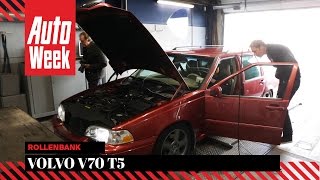 Volvo V70 T5 1998  Op de Rollenbank  AutoWeek [upl. by Gnoix]