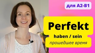 🇩🇪 Урок 5 Прошедшее время Perfekt в немецком языке Когда нужен haben когда sein [upl. by Francis]