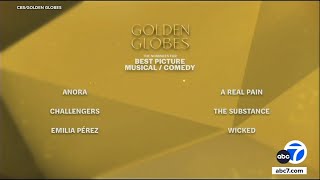 2025 Golden Globe nominations announced [upl. by Nerek]