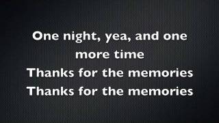 Thanks for the Memories Lyrics [upl. by Roleat]