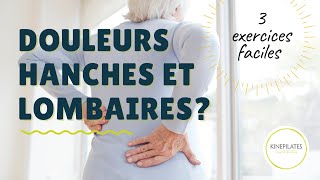 3 Exercices faciles pour libérer les douleurs hanches et lombaires [upl. by Tonnie187]