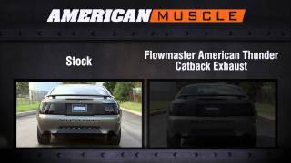 19992004 Mustang Flowmaster Exhaust Sound Clip American Thunder Catback GT Mach 1 Review [upl. by Melita70]