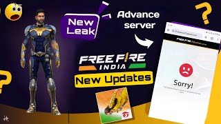 Finally OB45 Advance Server Pre Registration In FREE FIRE INDIA 🇮🇳 [upl. by Marquita134]