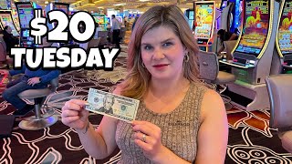 I Put 20 in 10 Different Slots at the NEW Durango Casino in Las Vegas [upl. by Deering]