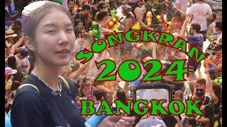 Songkran 2024 Bangkok From Terminal 21 to the end of Soi 4 This is Part 3 in 4K [upl. by Einavoj]