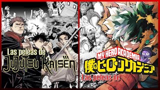 Las peleas de My Hero Academia y Jujutsu Kaisen [upl. by Aiht]