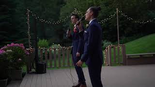 Brothers sing the reason at sisters wedding [upl. by Vanna234]