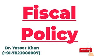 Fiscal Policy [upl. by Cad]