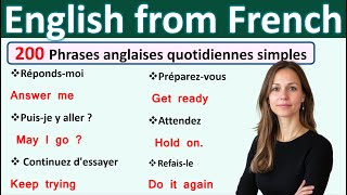 200 Phrases anglaises quotidiennes simples  French  English Sentences Practice for Beginners [upl. by Anne]