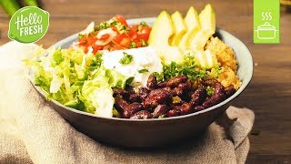 Burrito Bowl mit TomatenQuinoa und Avocadostreifen  Quinoa Rezepte [upl. by Thaine]