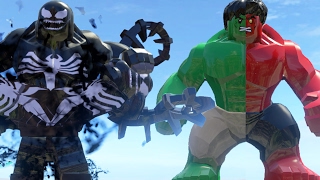 LEGO Fight HulkTransformation Vs Venom Transformation Vs Red Hulk [upl. by Juxon]