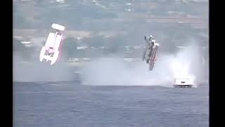 Famous Double Unlimited Hydroplane Flip [upl. by Htessil]