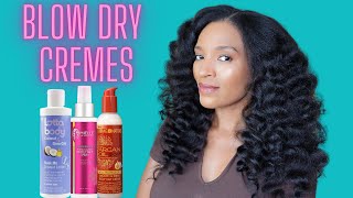 3 Different Blow Dry Cremes Tested Heat Trained Natural Hair Do They Work [upl. by Amado]