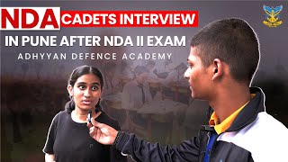 Interview of NDA Cadets in Pune After NDA II Exam nda [upl. by Francisco]