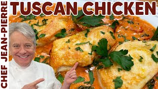 Tuscan Chicken Quick and Easy Recipe  Chef JeanPierre [upl. by Chantalle]