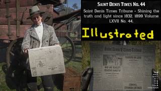 Red Dead Redemption 2 Saint Denis Times illustrated No 44 [upl. by Auhsohey]