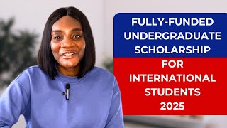 Fully Funded Undergraduate Scholarship for International Students school fully undergraduate [upl. by Uni]