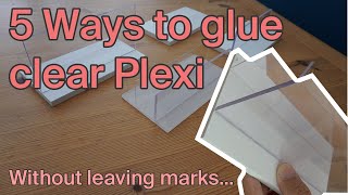 5 ways to GLUE clear plastic without marks  Model Making Tips [upl. by Onairda]