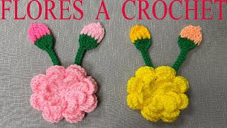 PASO A PASO PARA TEJER FLORES A CROCHET [upl. by Cilka]