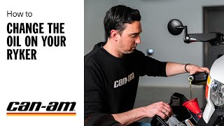 How to Change the Oil on your CanAm Ryker [upl. by Narcissus864]