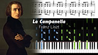 Franz Liszt  La Campanella  Piano Tutorial with Sheet Music [upl. by Enetsirk]