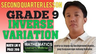 INVERSE VARIATION  Math Tagalog [upl. by Entroc]