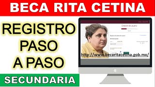 Como registrarse BECA RITA CETINA GUTIERREZ 📝 Registro Paso a Paso 📚 Noviembre [upl. by Quintana721]