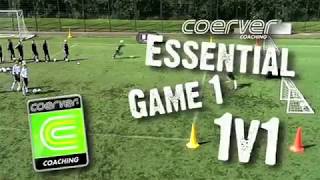 Coerver  1v1 Essential Game  1 Speed [upl. by Eachern]