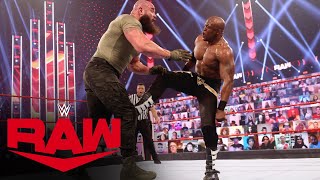 Braun Strowman vs Bobby Lashley Raw Feb 22 2021 [upl. by Adniralc]