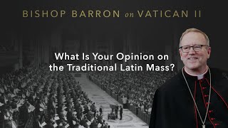 What Is Your Opinion on the Traditional Latin Mass — Bishop Barron on Vatican II [upl. by Yelsgnik]