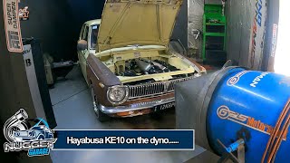 Hayabusa Turbo Powered KE10 Corolla on the Dyno [upl. by Yeliw895]