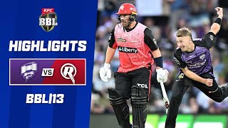 Hobart Hurricanes v Melbourne Renegades  BBL13 [upl. by Thurston223]