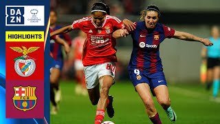 HIGHLIGHTS  Benfica vs Barcelona  UEFA Womens Champions League 202324 Español [upl. by Carlene]