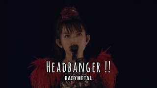 BABYMETAL  Headbanger lyrics [upl. by Airtened]