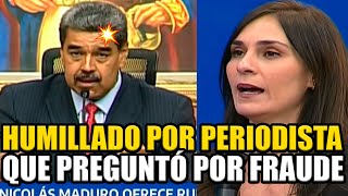 MADURO NO SUPO QUÉ RESPONDER CUANDO LE PREGUNTARON POR EL FRAUDE Y QUEDÓ EN RIDÍCULO BREAK POINT [upl. by Bayless]