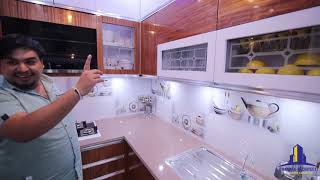 Design of 8 x 8 Small Modular Kitchen by Ashish Chandna Chandna Architect amp Interior Designer [upl. by Akanke]