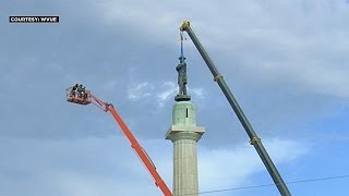 New Orleans removes last Confederate monument [upl. by Sonstrom]