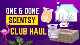 Scentsy One amp Done Club Haul ft June Whiff Box scentsyclub scentsy [upl. by Tirb]