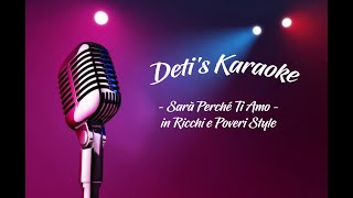 Sarà Perché Ti Amo  Ricchi e Poveri  Karaoke [upl. by Enovad]