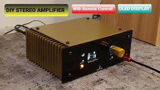 DIY Stereo Amplifier With Arduino Tone Controll and OLED Display [upl. by Aerdnu]