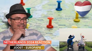 Netherlands 2024 Reaction Joosts quotEuropapaquot  Eurovision [upl. by Eedna]