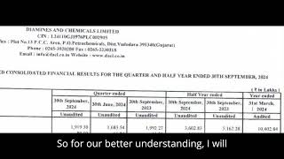 Diamines And Chemicals Results Diamines And Chemicals Share News Diamines And Chemicals Q2 Results [upl. by Aylmar]