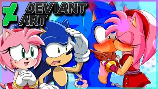 Sonic and Amy VS DeviantArt [upl. by Ekihc]