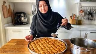 How to Make Baklava From Scratch Easy Turkish Walnut Baklava With Secrets You Cant Find [upl. by Jasun]