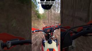 2024 Ktm 150 xcw first ride phonk [upl. by Nirrok]