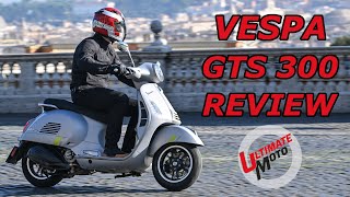 2023 Vespa GTS 300 First Ride Review  Ultimate Motorcycling [upl. by Zeret833]